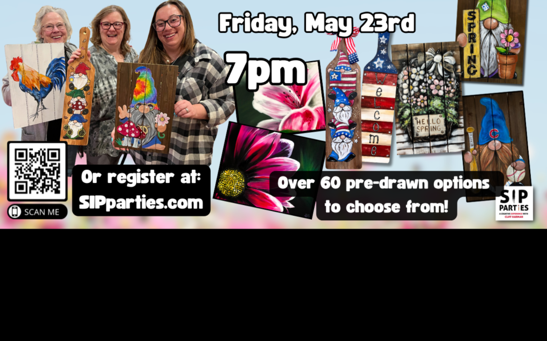 Pre-Drawn SIP & Paint Experience! Fox Republic Brewing Co.  Friday, May 23rd  7PM