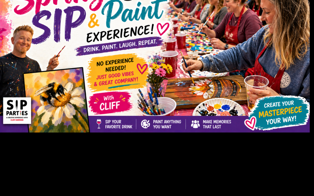 Spring SIP & Paint Experience! VFW Post 4600 in McHenry  Wednesday, May 20th  6:30PM