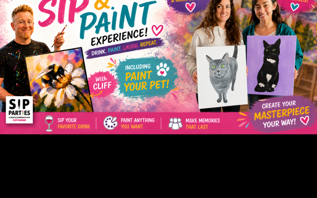 Pre-Drawn SIP & Paint Experience! Sienna Lifestyle in Grayslake | Sunday May 31st | 1pm