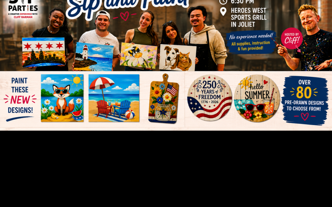 Pre-Drawn SIP & Paint Experience at Heroes West | 80+ Designs Including Paint Your Pet 6/23/26