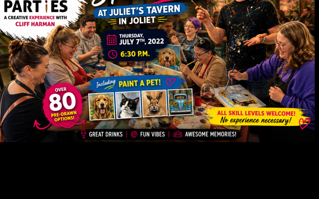Pre-Drawn SIP & Paint Experience at Juliet’s Tavern | 80+ Designs | July 7th