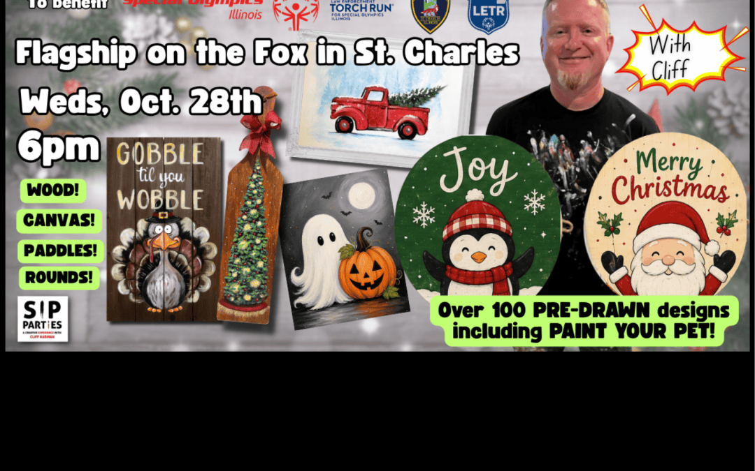 Pre-Drawn SIP & Paint Experience at Flagship on the Fox | 100+ Designs | Oct. 28th | 6pm