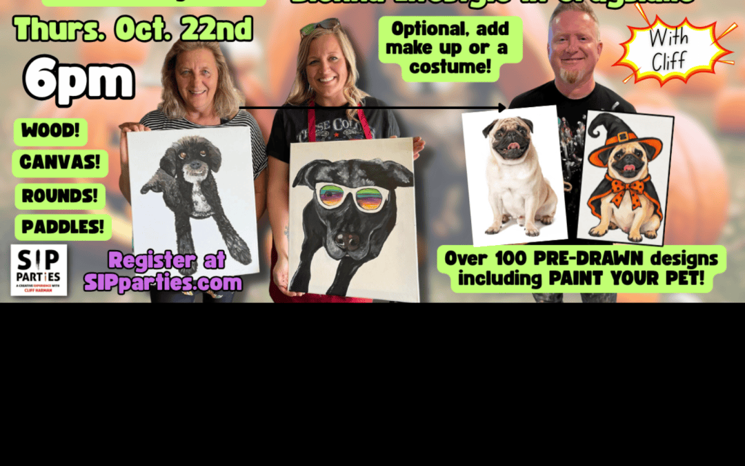 Paint your Pet (or whatever you’d like) | Sienna Lifestyle | October 22nd |6pm